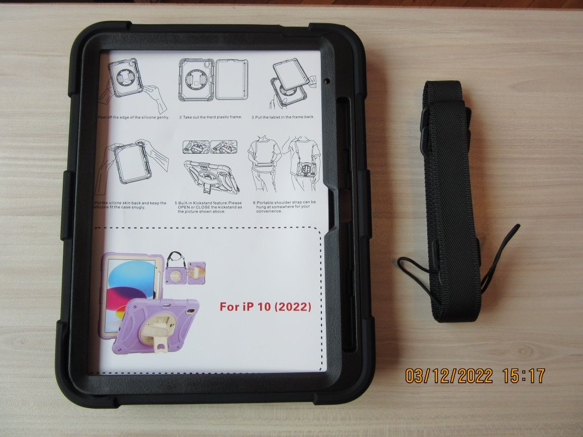 Apple iPad 11 10 10.9" / Трислоен удароустойчив кейс калъф за таблет
