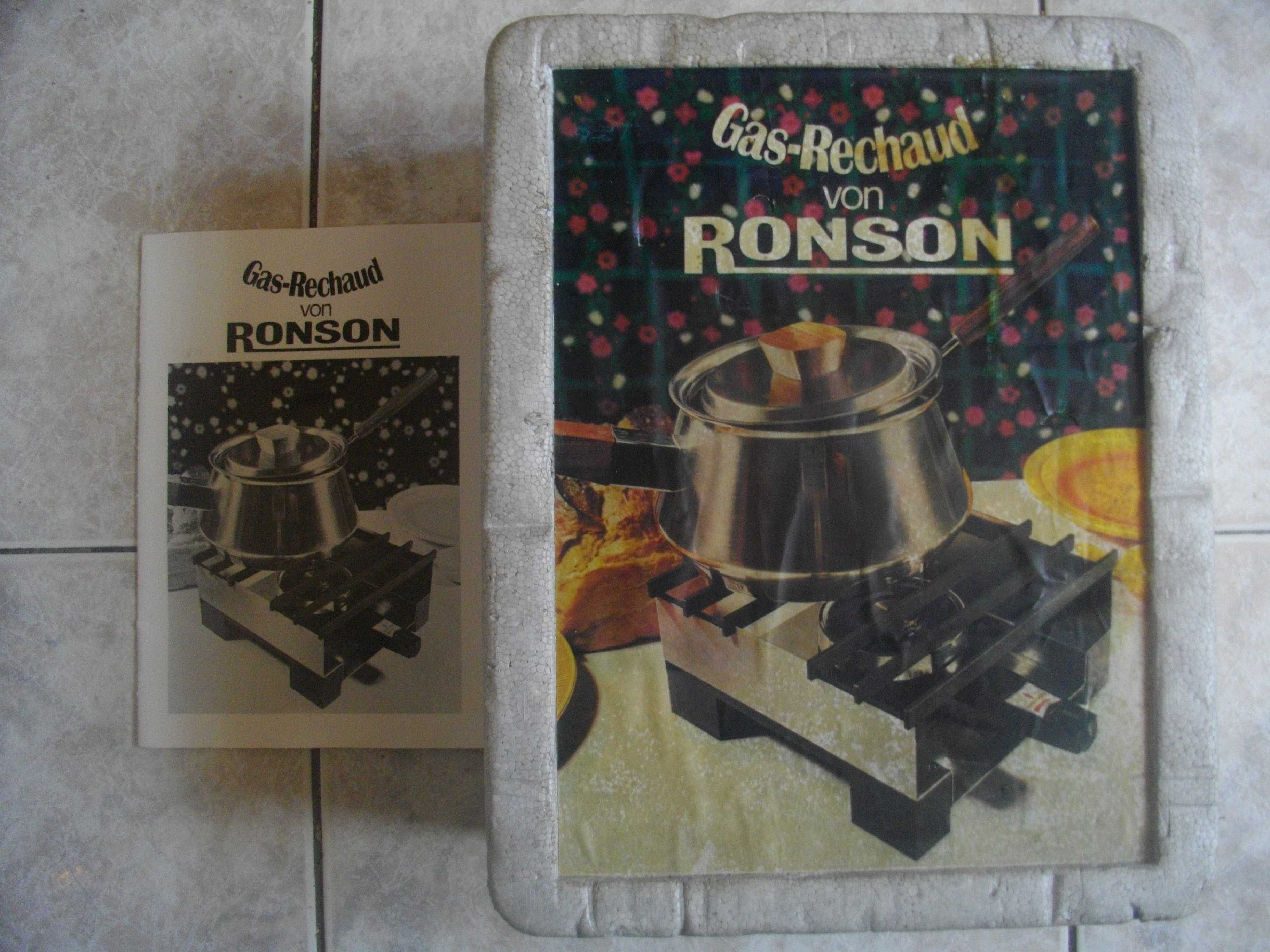 Нов Мини Газов Туристически Котлон Грил Скара 180х180мм Немски RONSON