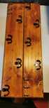 Cuier rustic lucrat manual 4 agatatori de haine si 3 de chei ST sau DR