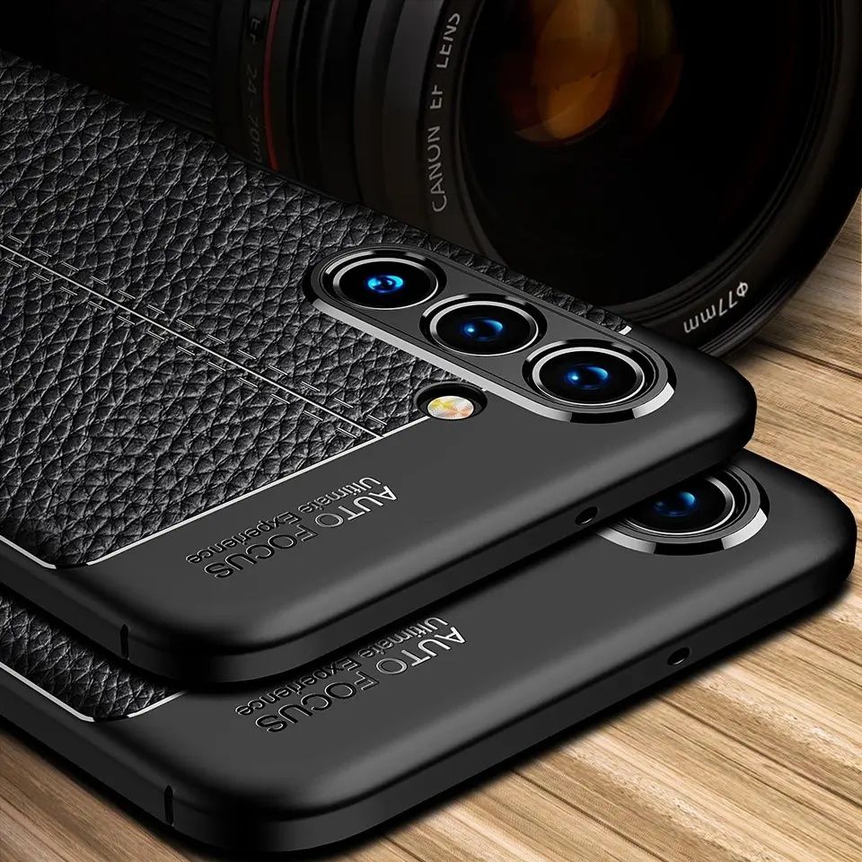 Samsung Galaxy A56 A36 A26 A16 / Лукс кейс гръб кожена шарка