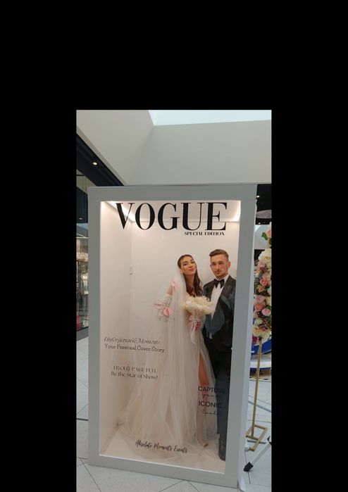 Cabina foto stil revista Vogue / decor evenimente