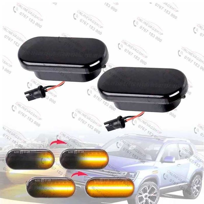 Lampi semnalizare dinamica aripa  Dacia,Renault,Nissan,Opel,Smart