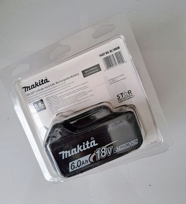 Acumulator 6Ah DeWALT XR, 20v (DCB206) și Makita 6AH LXT 18V (BL1860B)