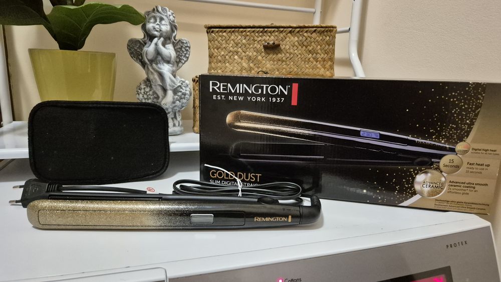 Преса за коса REMINGTON Gold Dust, 230 градуса, дигитален дисплей