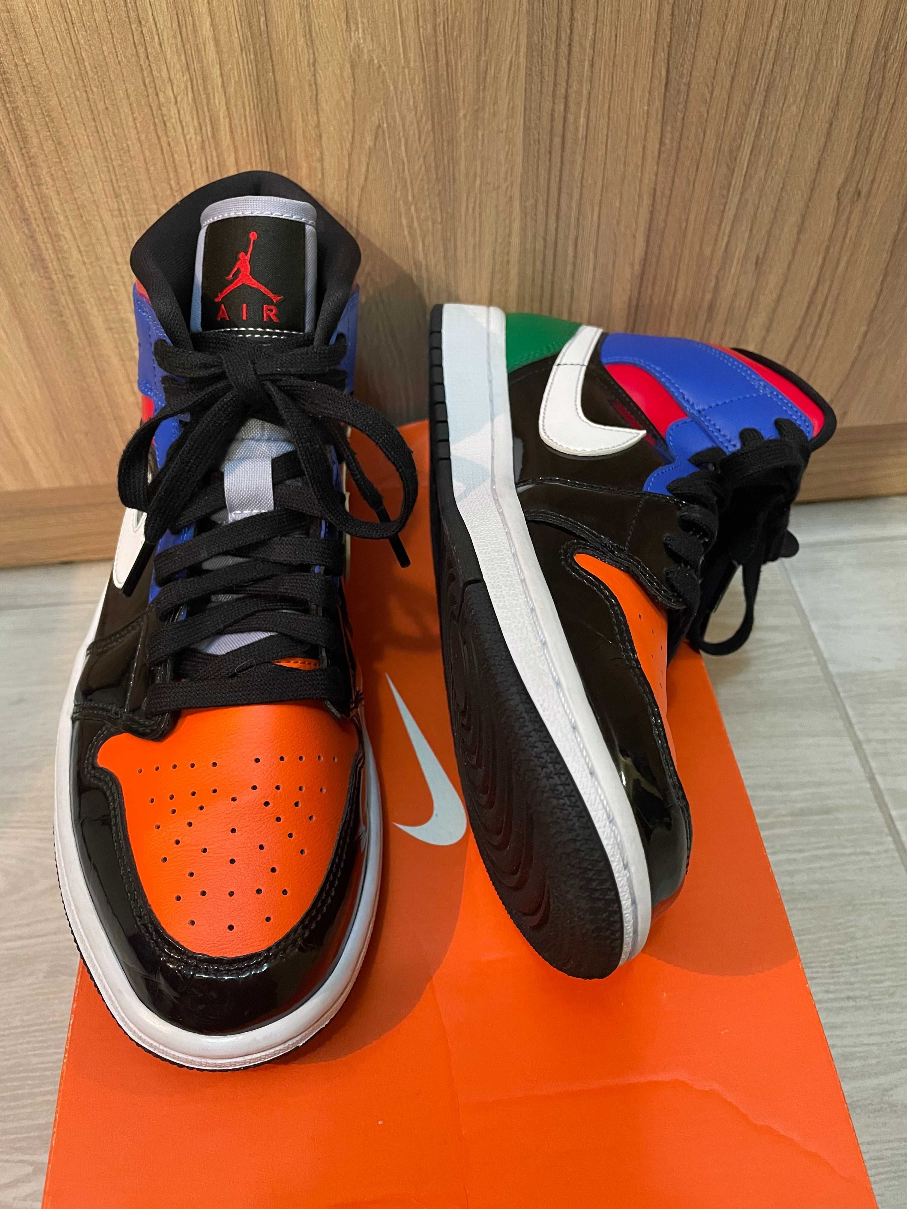 nike AIR JORDAN 1 mid SE retro multicolor унисекс кецове номер 40