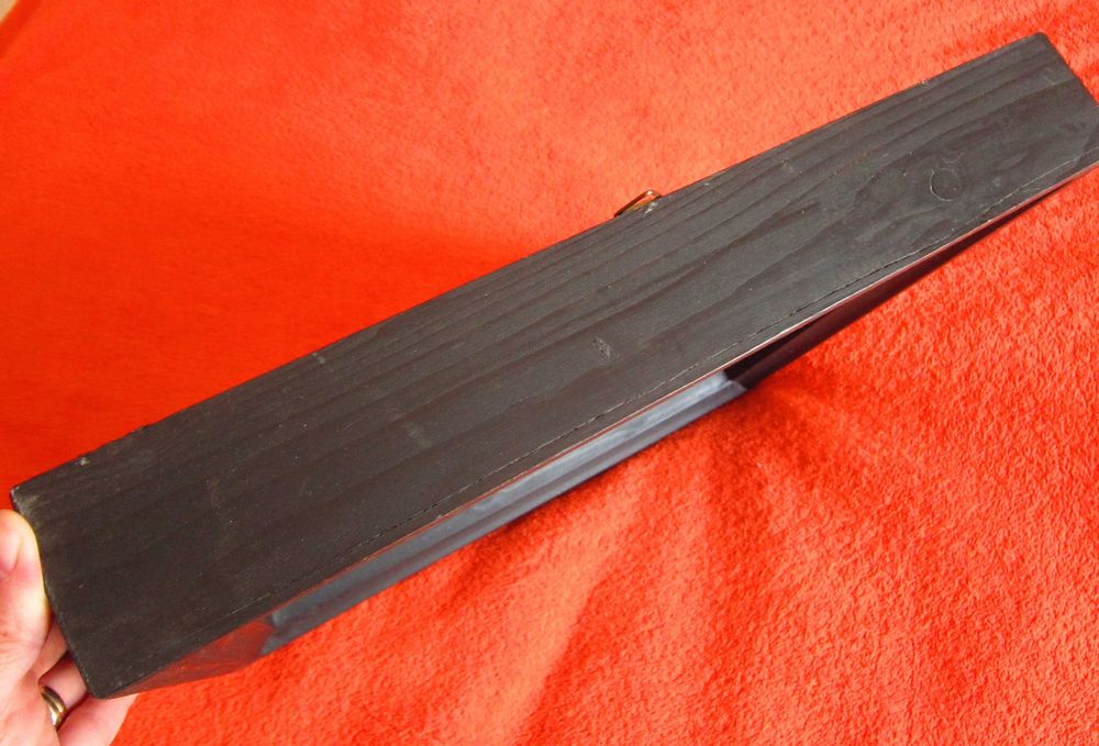 Craciun cadou rar Biserica si moară la apus semnat pictura sticla