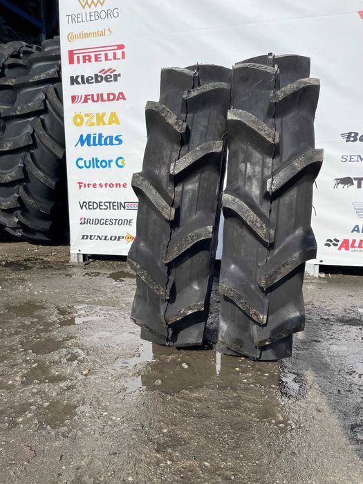 Cauciucuri cu camera 8.3-22 cu 10 pliuri pt tractor japonez KUBOTA