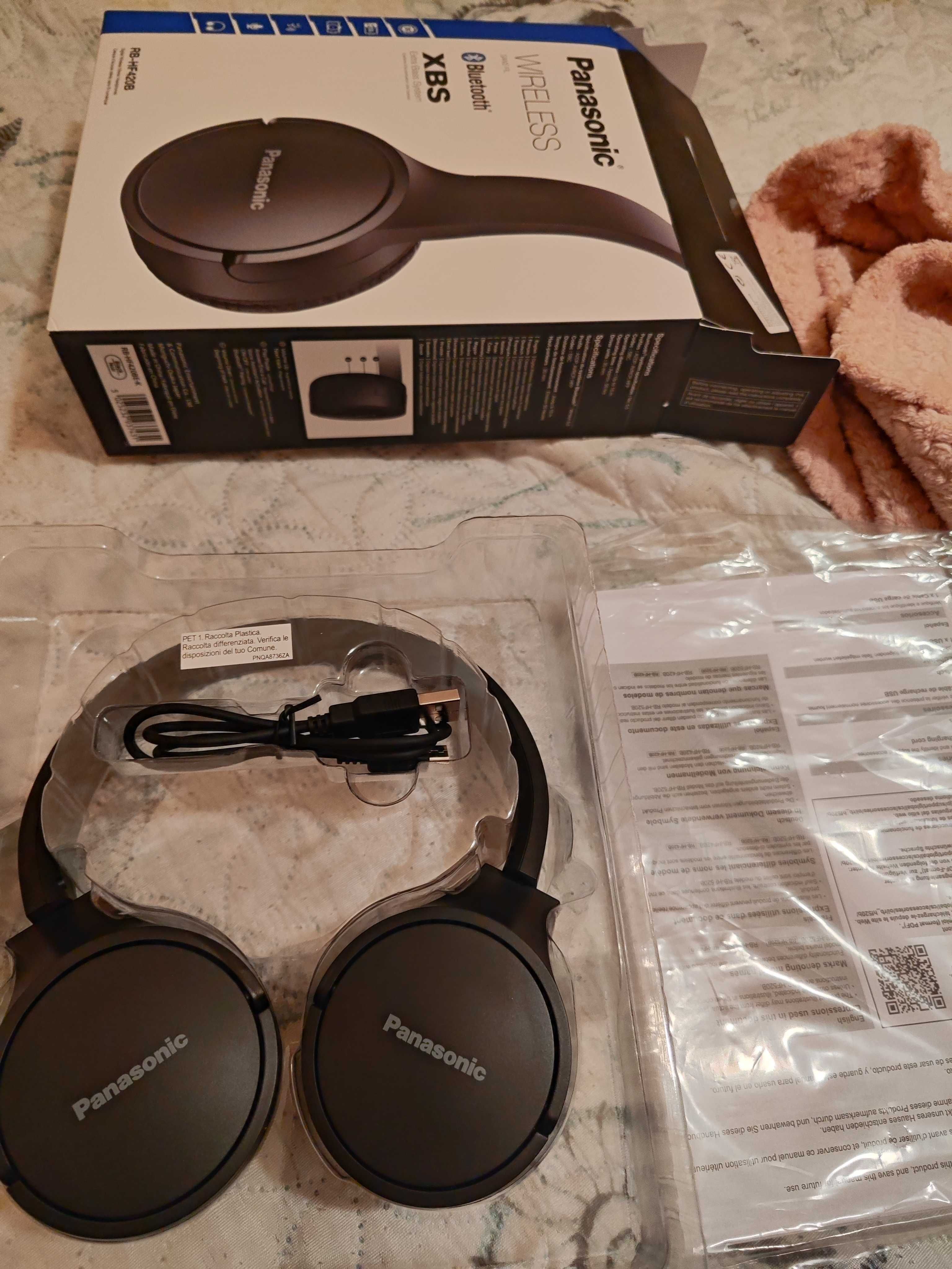 Стерео слушалки PANASONIC RB-HF420BE-K