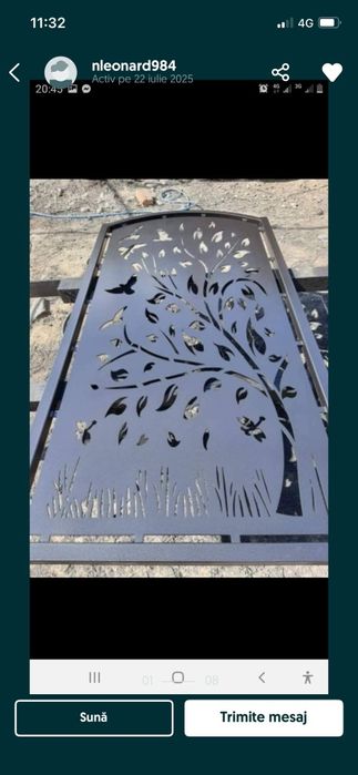 Porți din tabla decupata