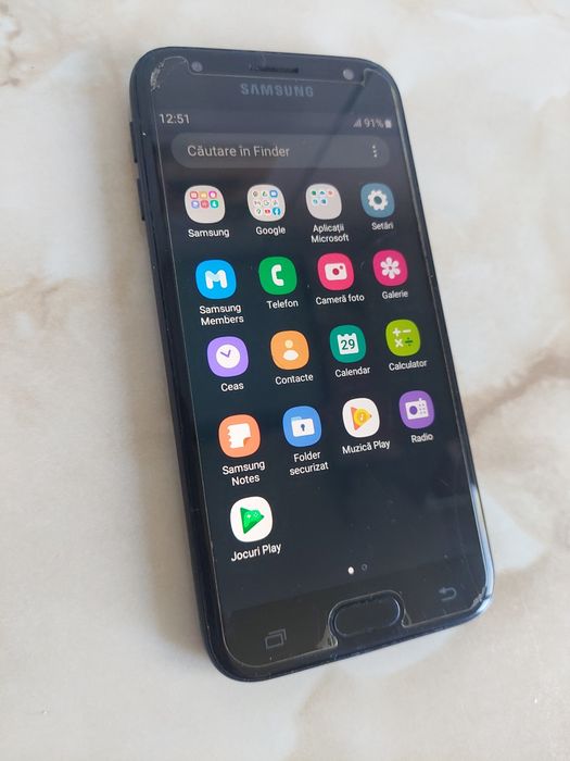 Vând Samsung Galaxy J3 2017 DUOS Negru [cu trei probleme] //poze reale