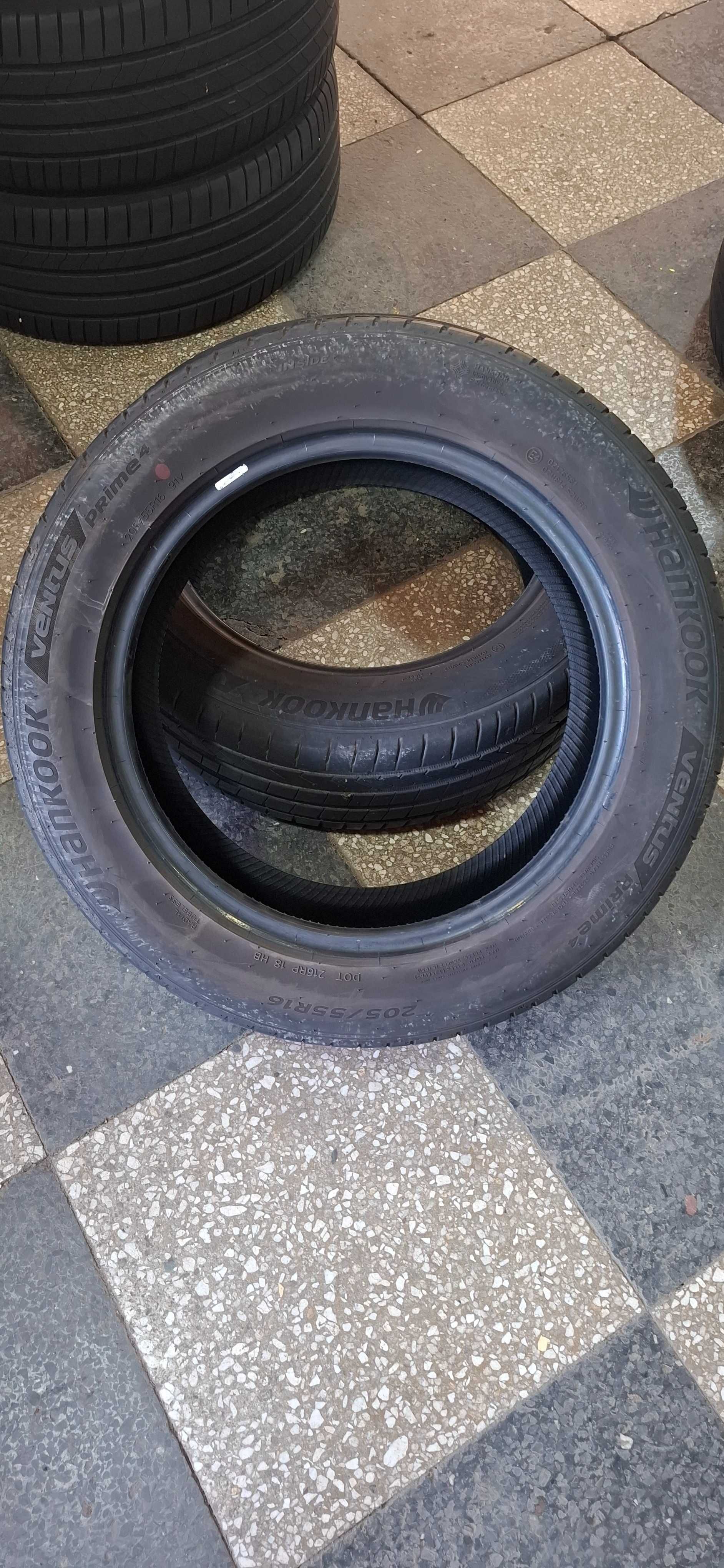 2бр. 205/55/16 Hankook 6.8mm грайфер, дот 22г. Безплатен монтаж
