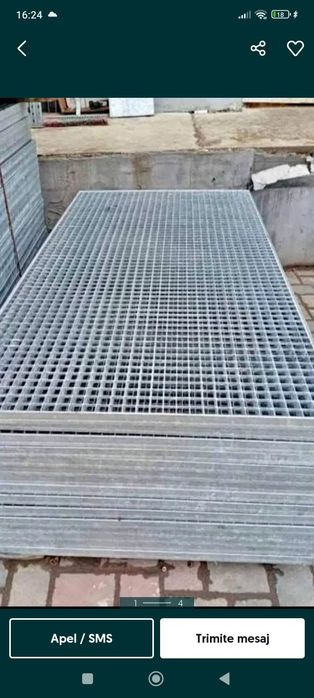 Grătare metalice galvanizate