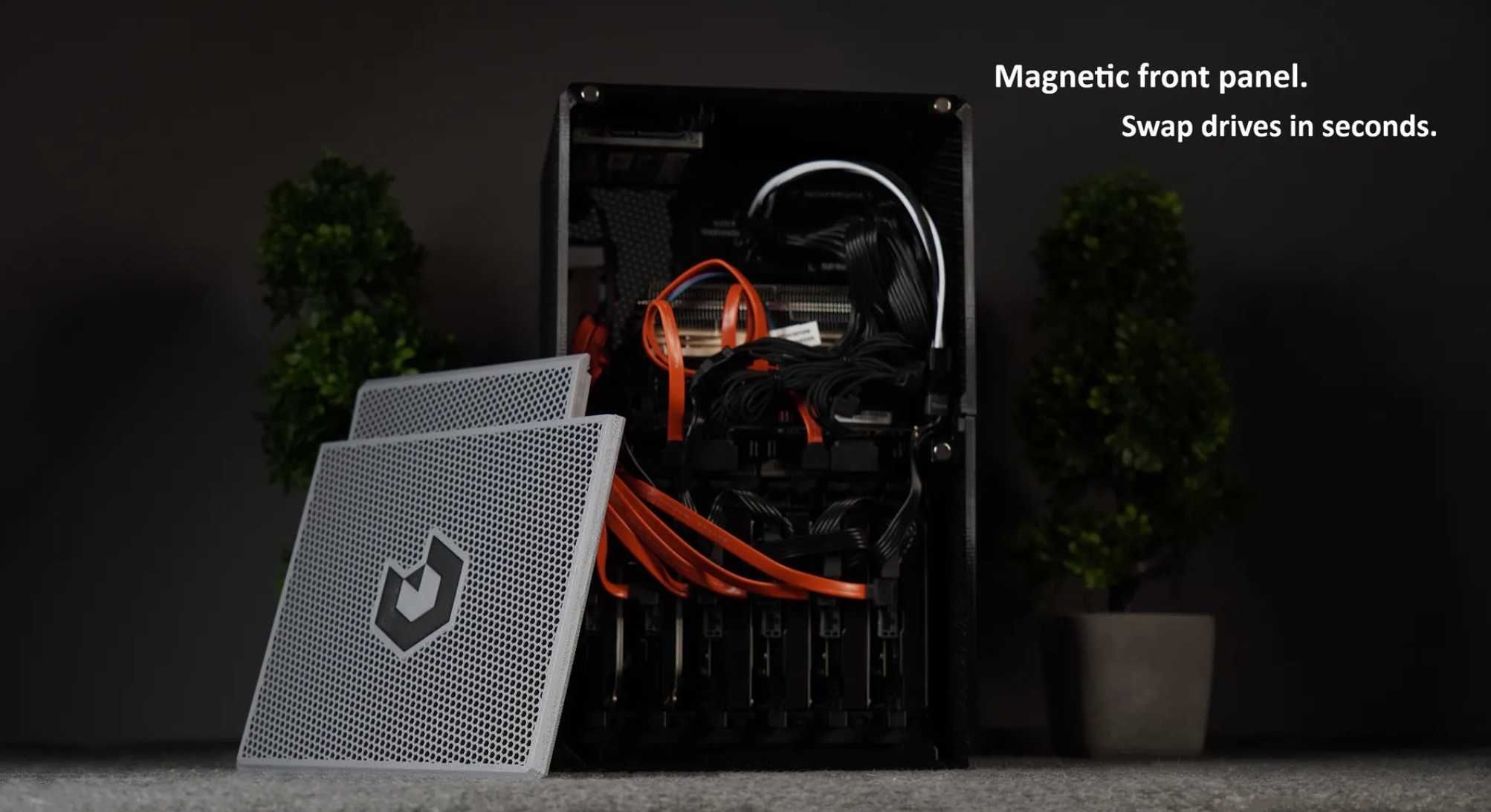 Carcasa NAS ITX cu 6 HDD + 3 SSD