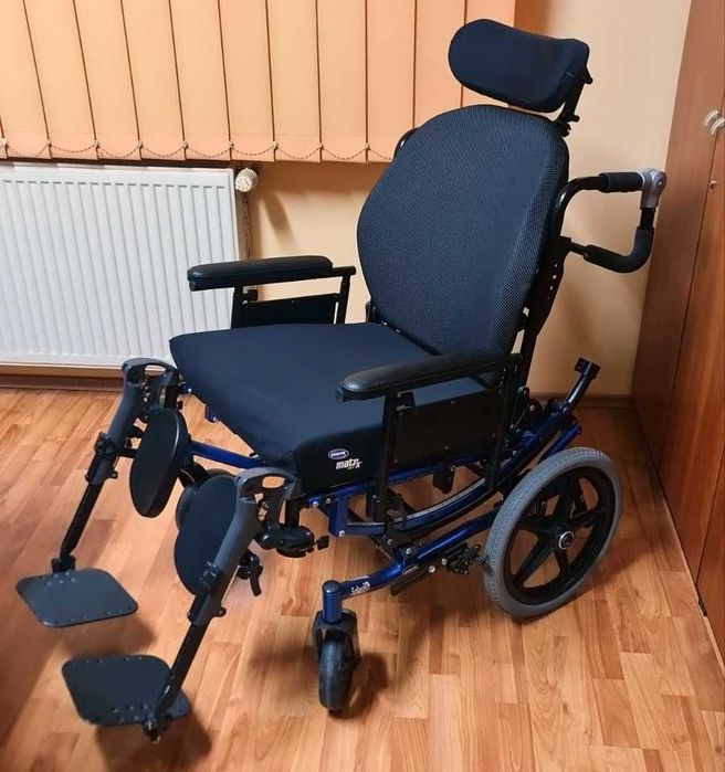 Scaun rotile, carut handicap, reclinabil, + Sezut pneumatic antiescare