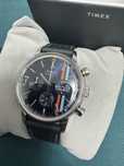 Ceas Timex Marlin Chronograph ca nou cutie curea piele nu seiko casio