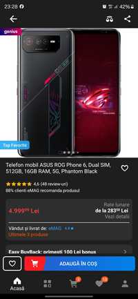 Asus Rogphone 6 512Gb memorie