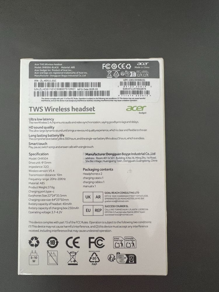 {НОВИ} Безжични слушалки ACER
