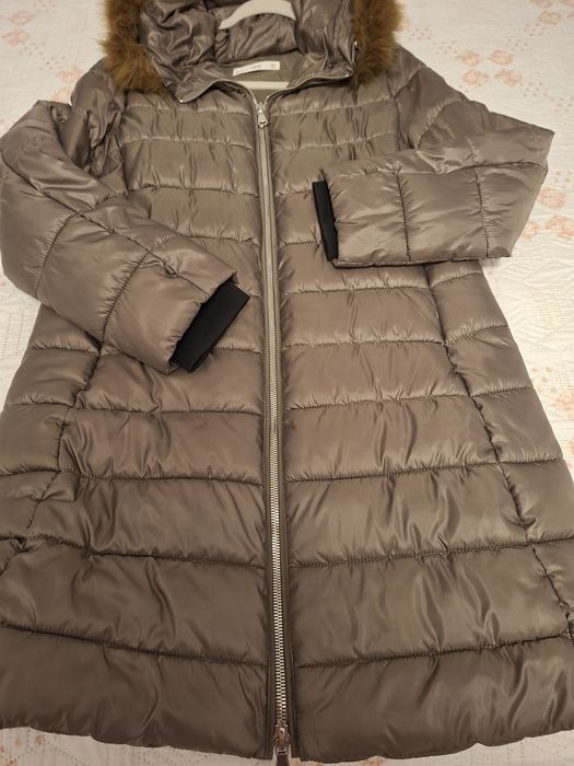 Geaca fâș lunga Mango