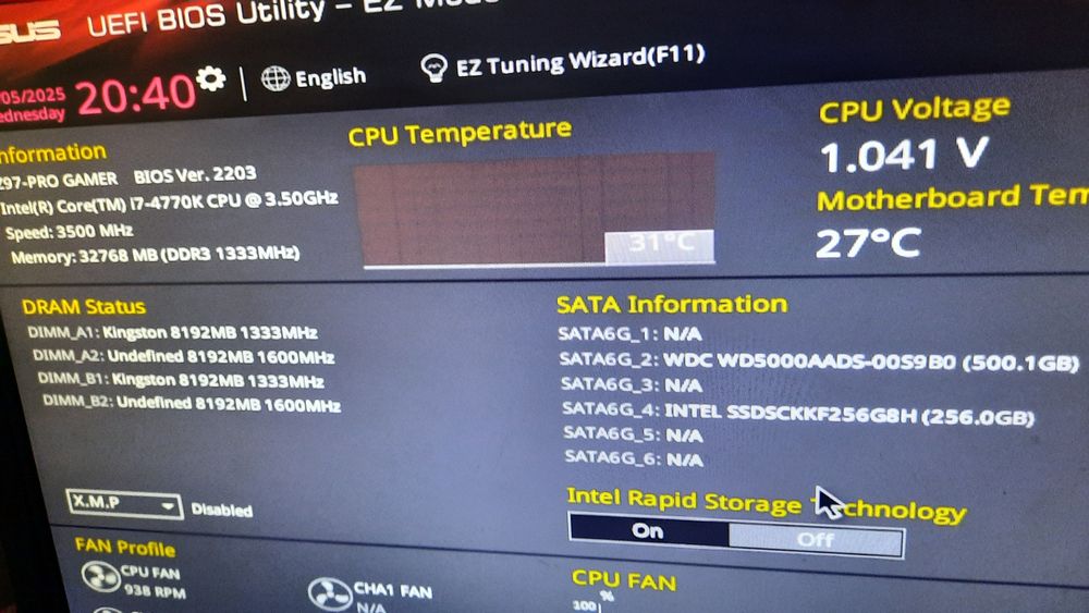 Дънна платка Asus Z97-PRO Gamer CPU i7 4770K