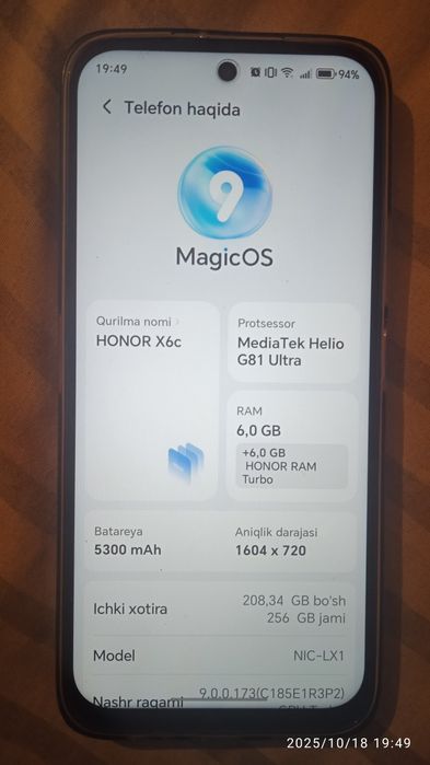 Telefon sotiladi Honor S6