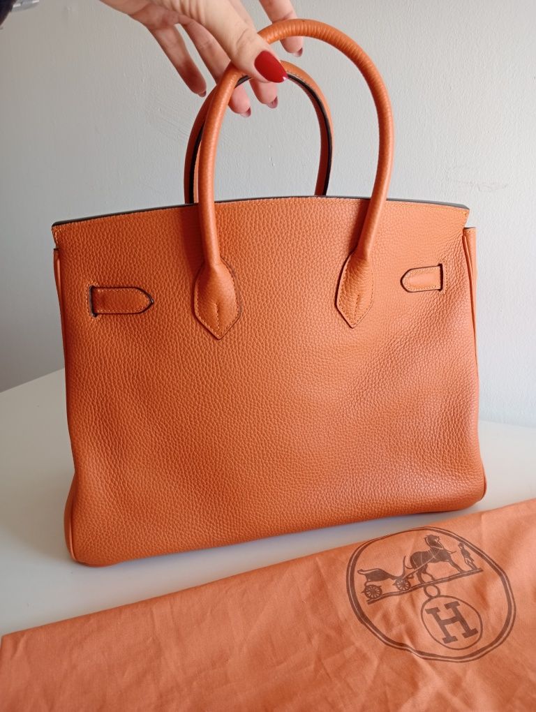 Geanta birkin orange