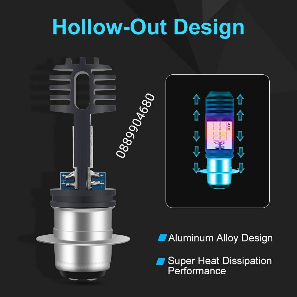 Лед крушки за мотоциклети и АТВ P15D H6M 16 LED CSP