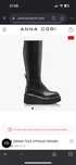 Cizme piele negre marca Anna Cori