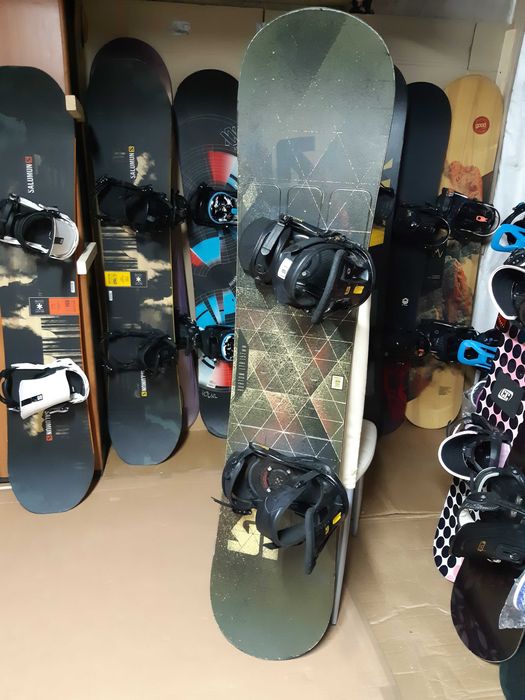 Placa snowboard Burton 157 cm double wide cu legaturi Burton L/XL