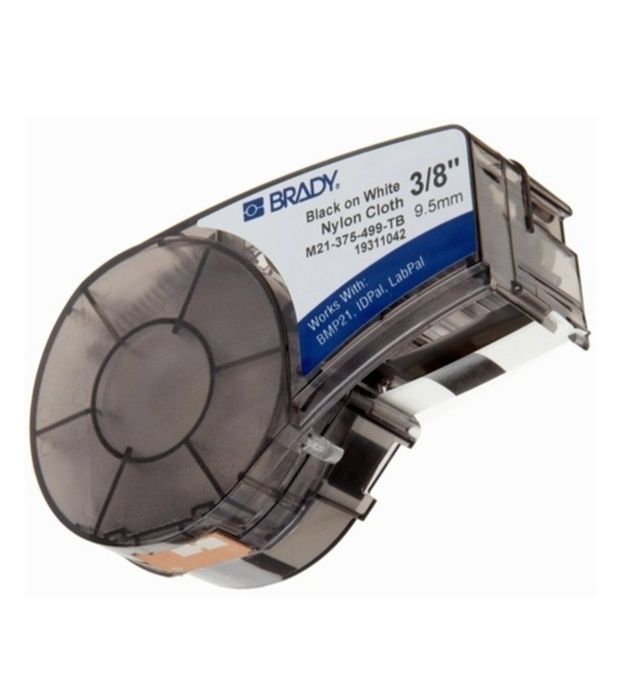 Brady - лента нейлоновая, 19.05mm/4.87m (черный на белом)