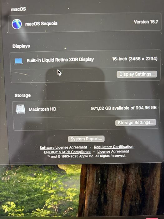 MacBook M1 Pro 16 Inch 32 GB RAM 1 TB SSD
