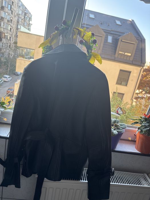 Geaca de piele, originala, Burberry