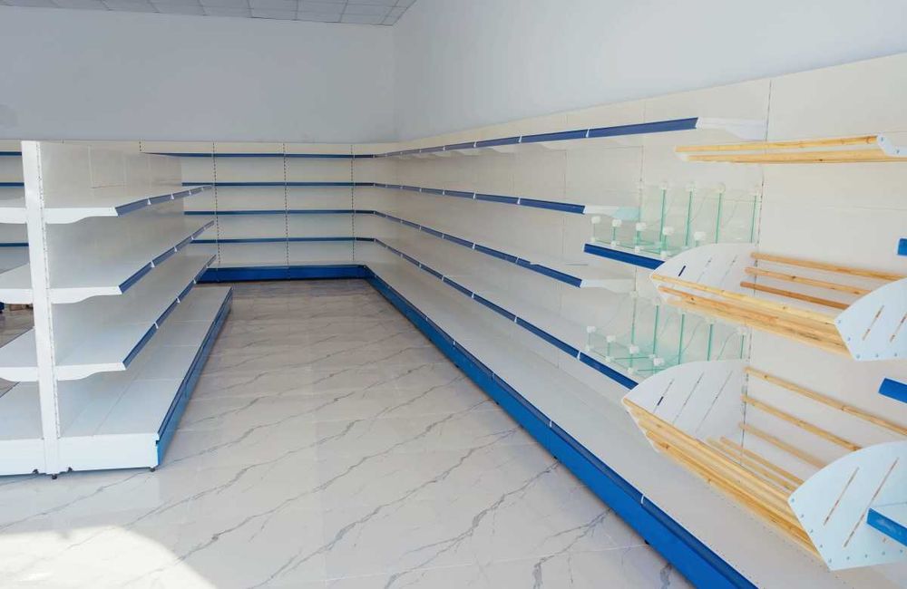 Полки из металла для магазина, стеллажи, савдо токчалари