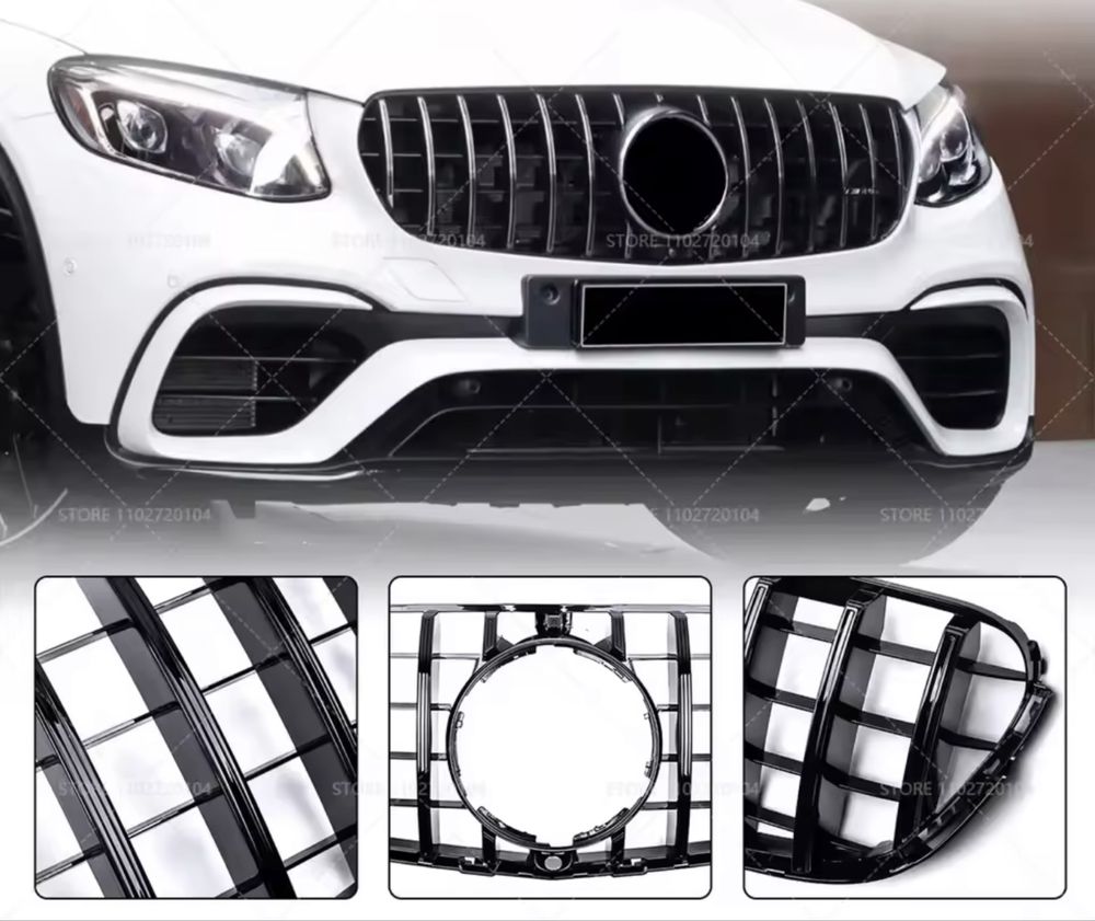 Предна маска за MERCEDES GLC(черна)