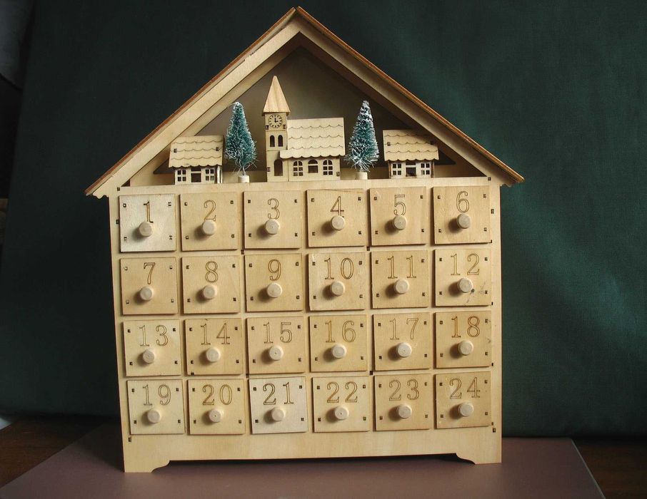 Dulap mic Decor-Advent Calendar din placaj