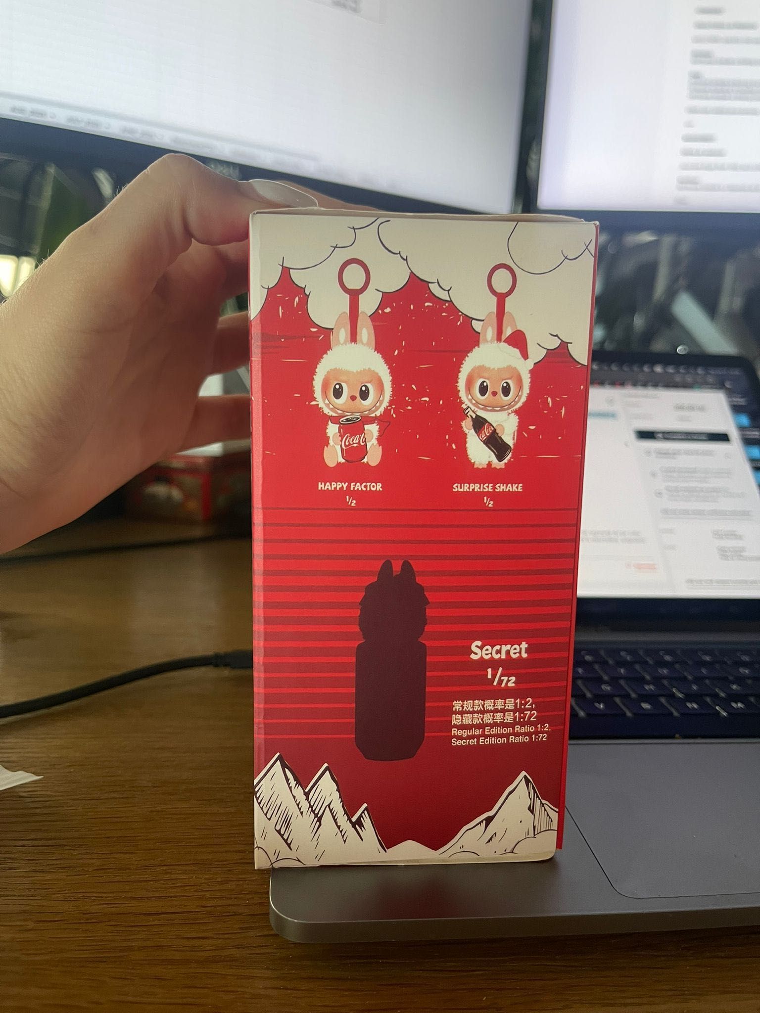 Jucarie LABUBU The Monsters x COCA-COLA Series-Vinyl Face