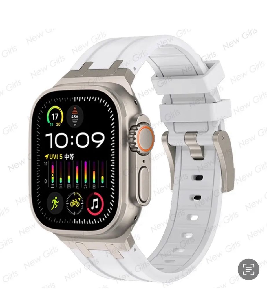 Curea Husa Silicon Catarama Titanium  Ceas Apple Watch Iphone