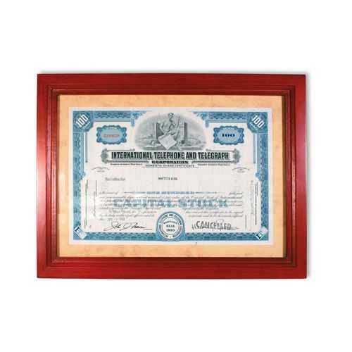 SAFE - луксозна дървена - цвят махагон - витрина за акции