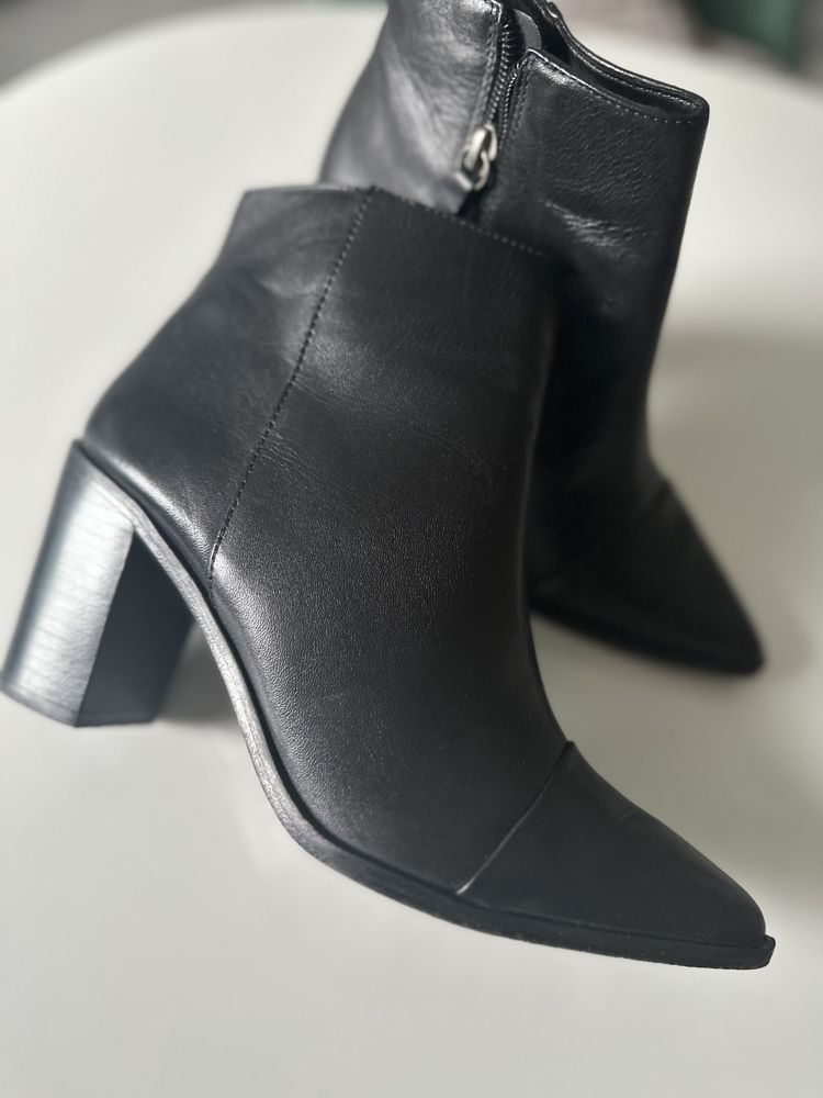 Botine dama piele