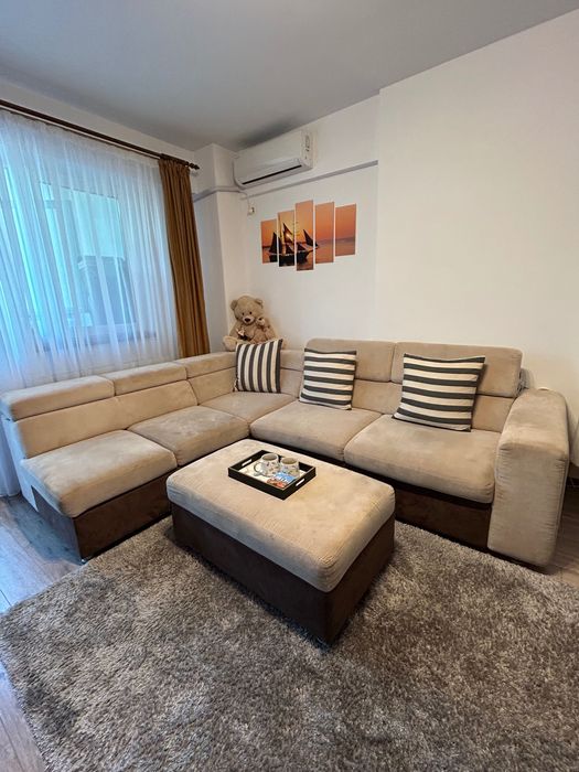 Canapea colțar LEMS 285x225 cm - modernă și confortabilă