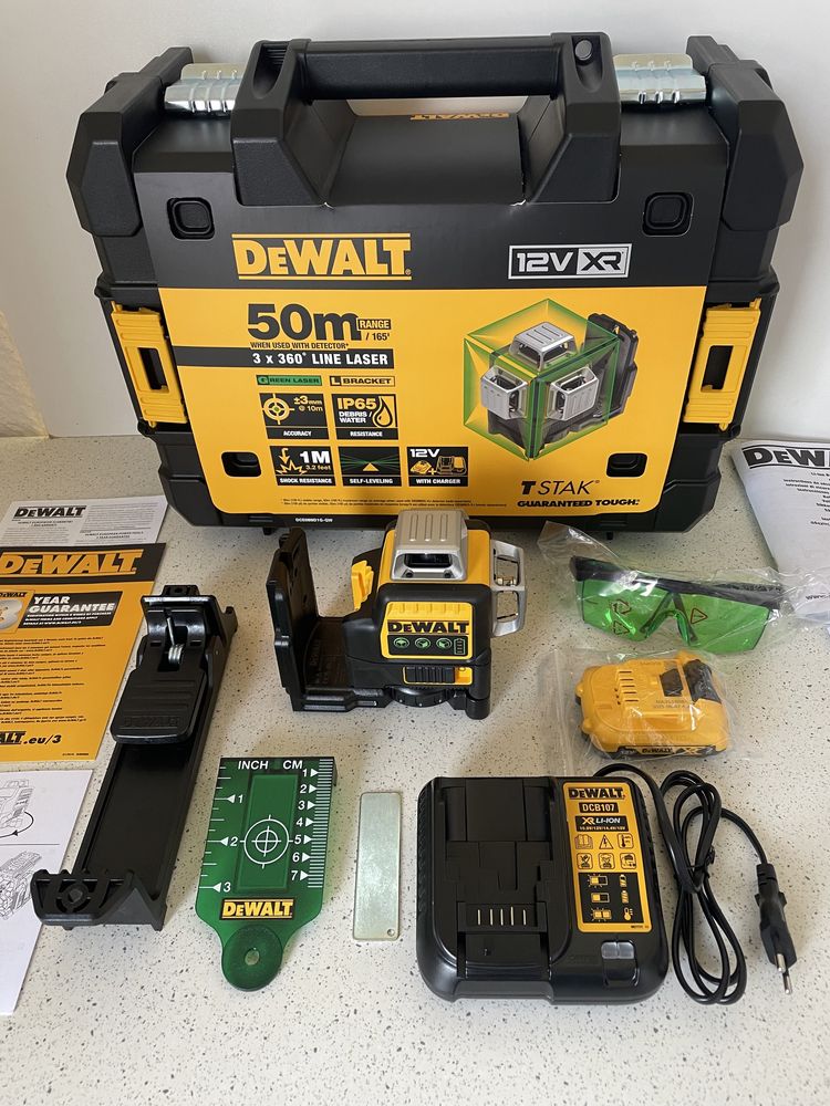 DeWALT DCE089D1G-QW XR. Laser Profesional 360° grade. Original Nou !
