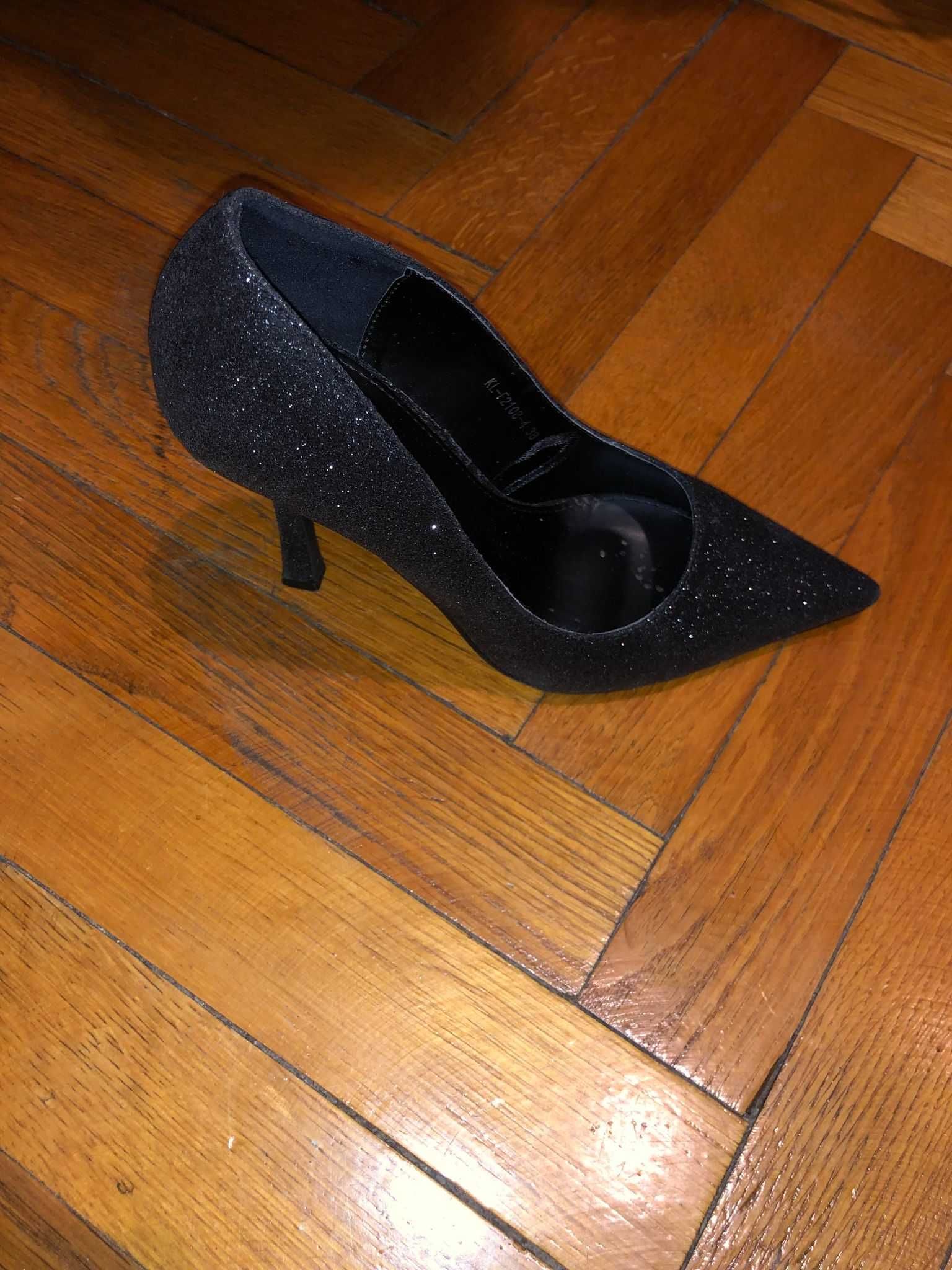 Pantofi stiletto negri, mărimea 38