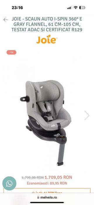 Joie i-size cy isofix