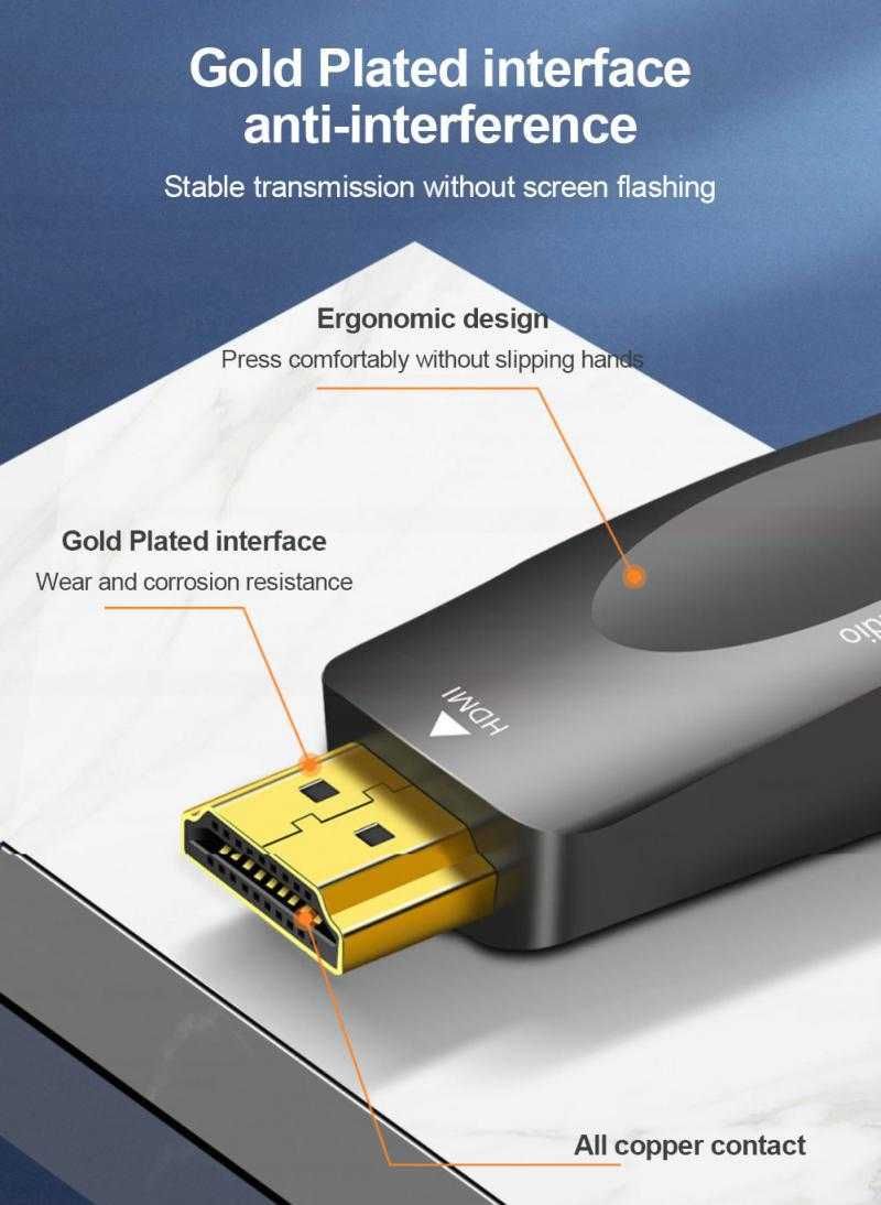 Кабели HDMI към VGA Адаптери Конектори