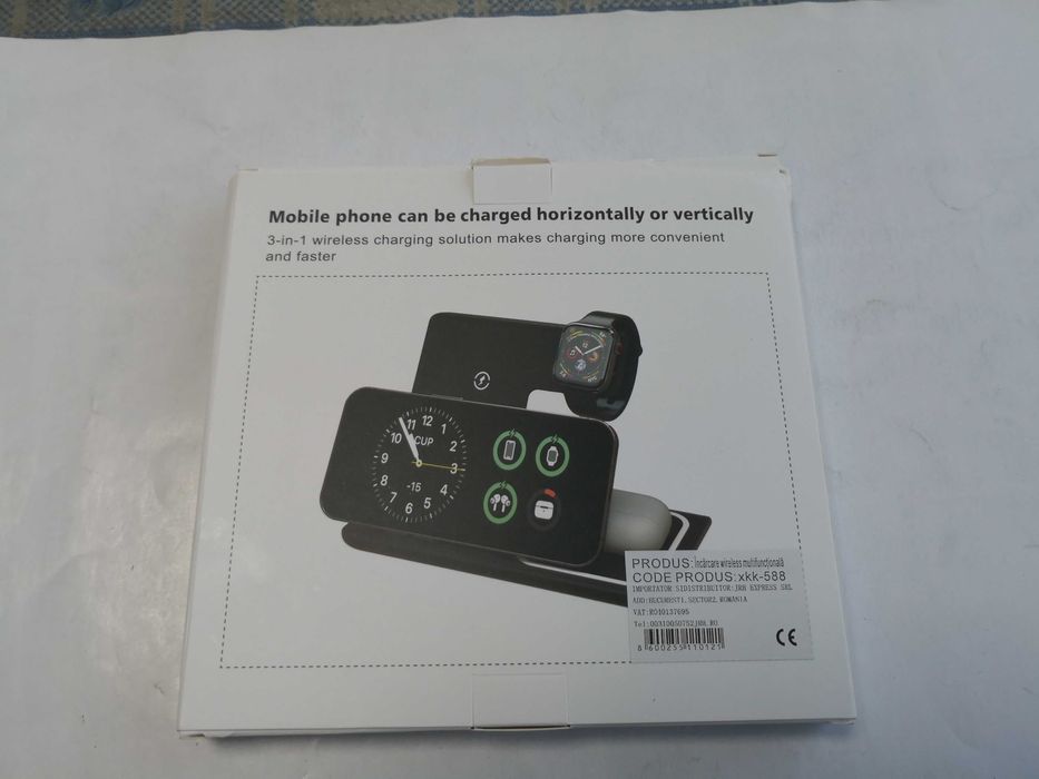 Incarcator telefon wireless 3in1