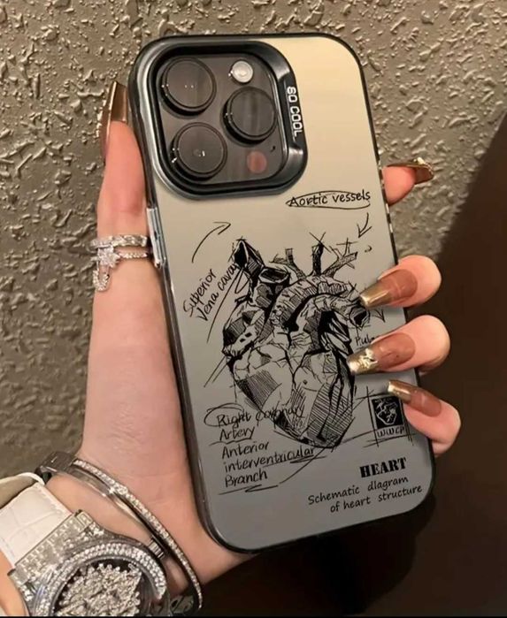 Husă de telefon cu model inimă  pentru
iPhone diverse modele