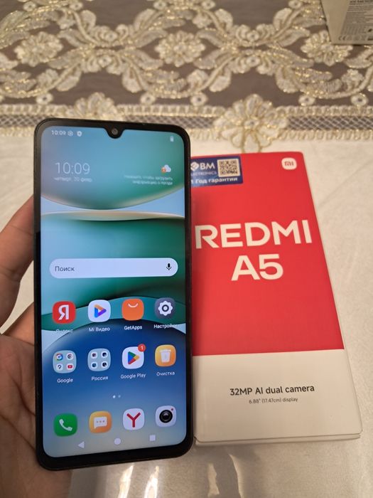 Xiaomi Redmi A5 64GB Black 2025 Karobka Sastayani Yaxshi 120gz Ekran