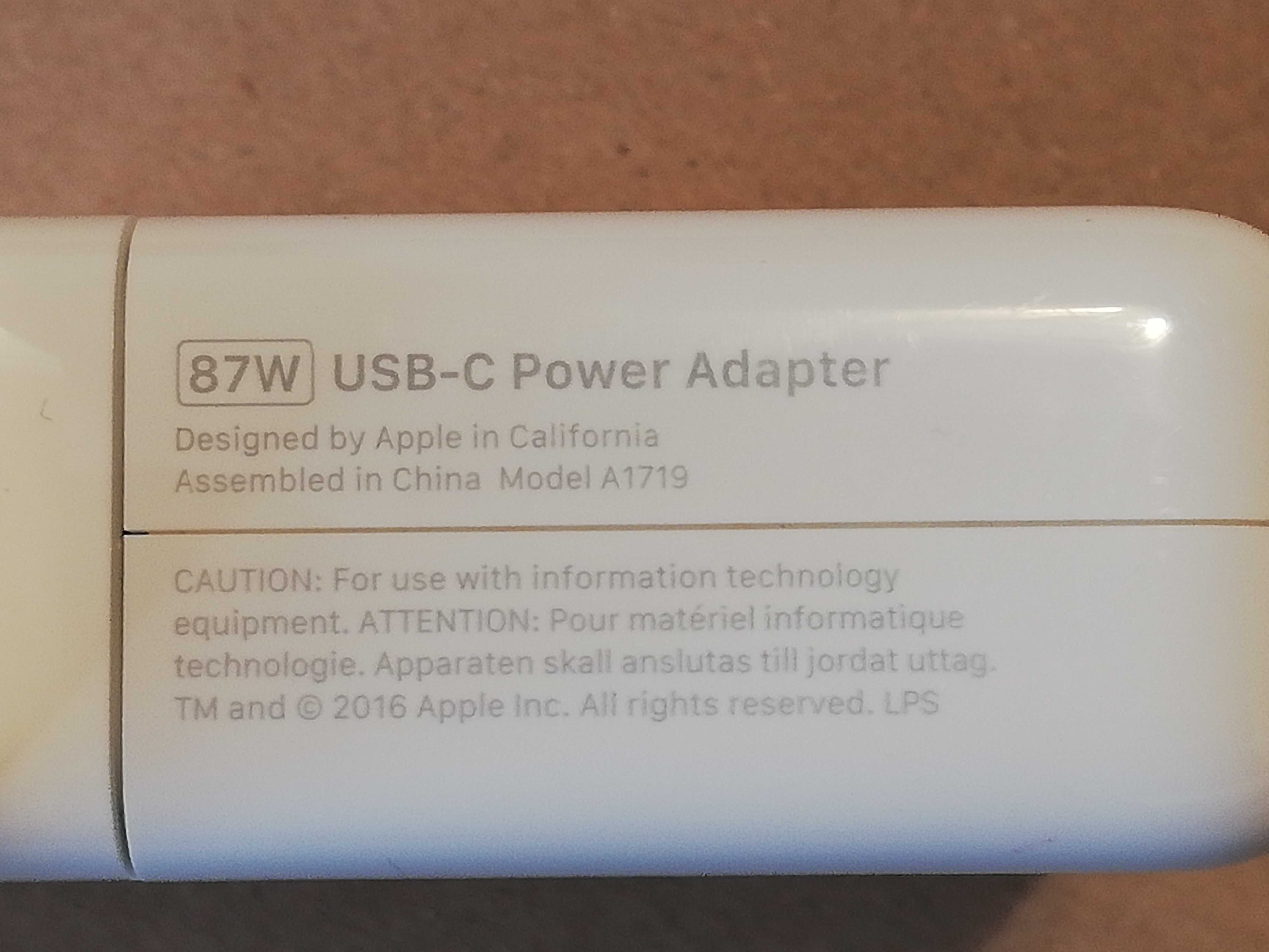 Incarcator Apple MacBook Pro Touch 61W 87W 96W A1718 A1719 A2166 USB-C