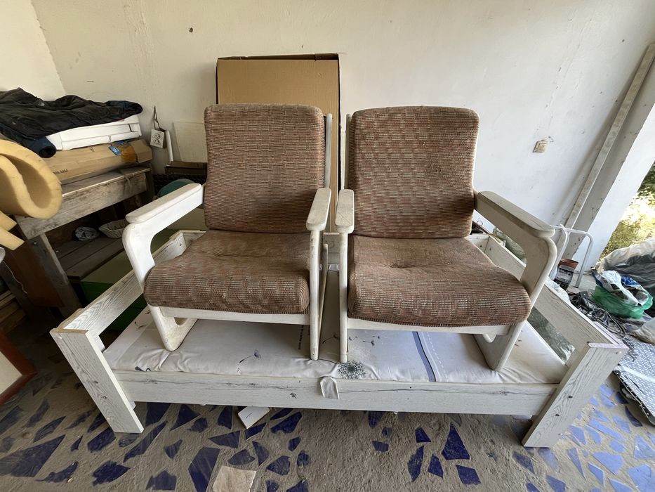 Кровать 190см х 80 см и два кресло