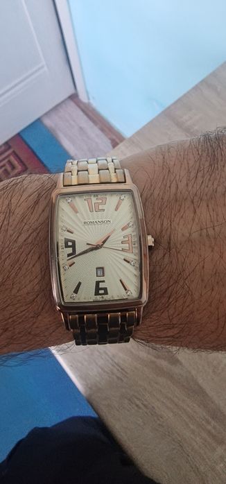 Продам брендовые часы Romanson, с золотым напылением