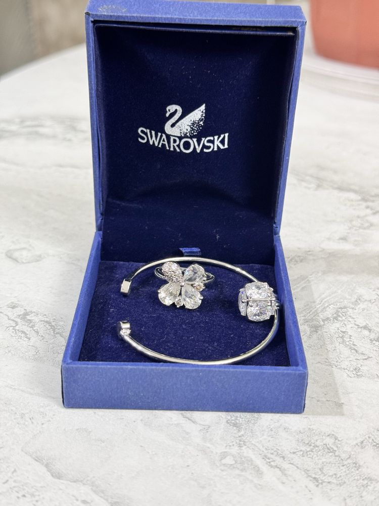 Комплект Swarovski кольцо и браслет